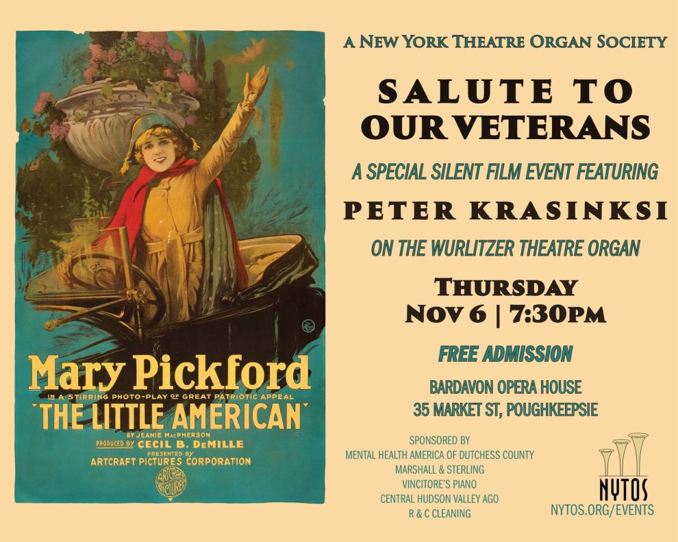 Salute to our Veterans: The Little American (1917) featuring the Wurlitzer Organ