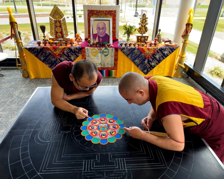 Tibetan Buddhist Monks Mandala Sand Painting – Opening Ceremony